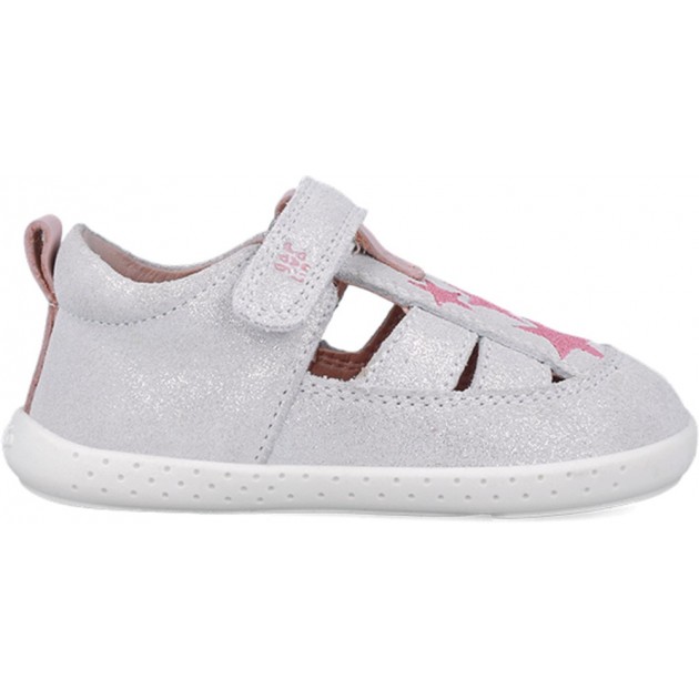 Respektvolle Sandale für Mädchen 252330 Barefoot Stars BLANCO_B050