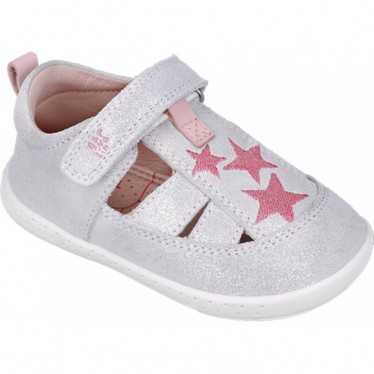 Respektvolle Sandale für Mädchen 252330 Barefoot Stars BLANCO_B050