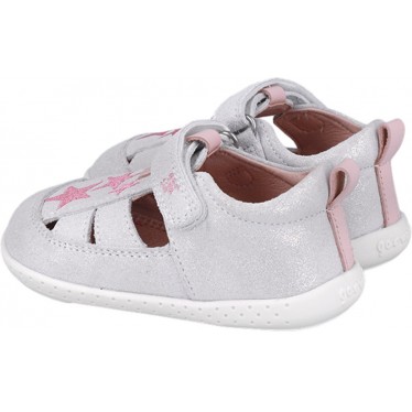 Respektvolle Sandale für Mädchen 252330 Barefoot Stars BLANCO_B050