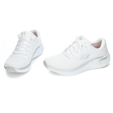 SKECHERS 150067 Arch Fit Damen-Sneaker WHITE_SILVER