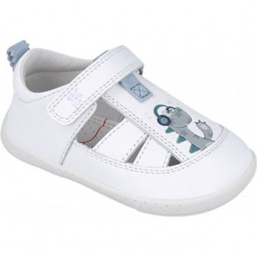 Garvalin 252334 Weiche Dinosaurier-Sandale für Jungen BLANCO_B050