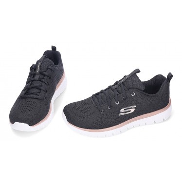 SKECHERS Graceful-Get Connected 12615 Turnschuhe BLACK_GOLD