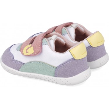 Garvalin 252335 Weiche Mesh-Sportschuhe für Mädchen BLANCO_LILA_D661