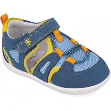 Garvalin 252336 Weiche Mesh-Sandale für Jungen AZUL_AMARILLO_B598