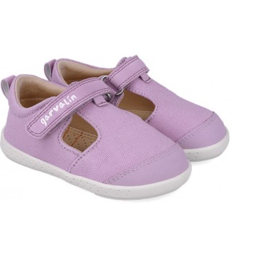 Garvalin 252340 Weiche Canvas-Sandale für Mädchen LILA_C164