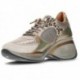 Damen-Sneaker Cetti C-1376 Metall- und Tierdruck OLD_ROSE