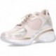Damen-Sneaker Cetti C-1376 Metall- und Tierdruck CHAMPAGNE