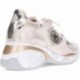 Damen-Sneaker Cetti C-1376 Metall- und Tierdruck CHAMPAGNE