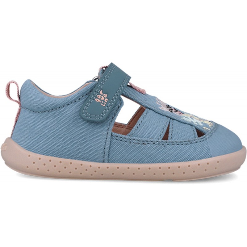 Garvalin 252346 Giraffe Canvas Respectful Sandalen für Mädchen VAQUERO_A224