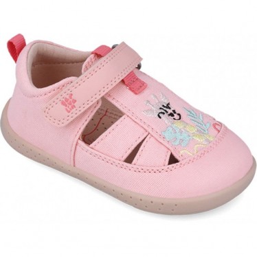 Garvalin 252346 Giraffe Canvas Respectful Sandalen für Mädchen ROSA_B032