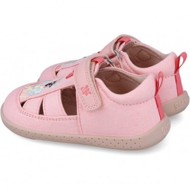 Garvalin 252346 Giraffe Canvas Respectful Sandalen für Mädchen ROSA_B032
