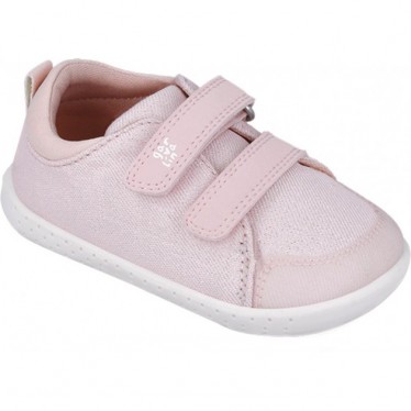 Respektvoller Sportschuh für Mädchen Garvalin 252347 Metallic Canvas ROSA_A032