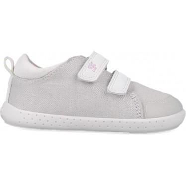 Respektvoller Sportschuh für Mädchen Garvalin 252347 Metallic Canvas BLANCO_B050