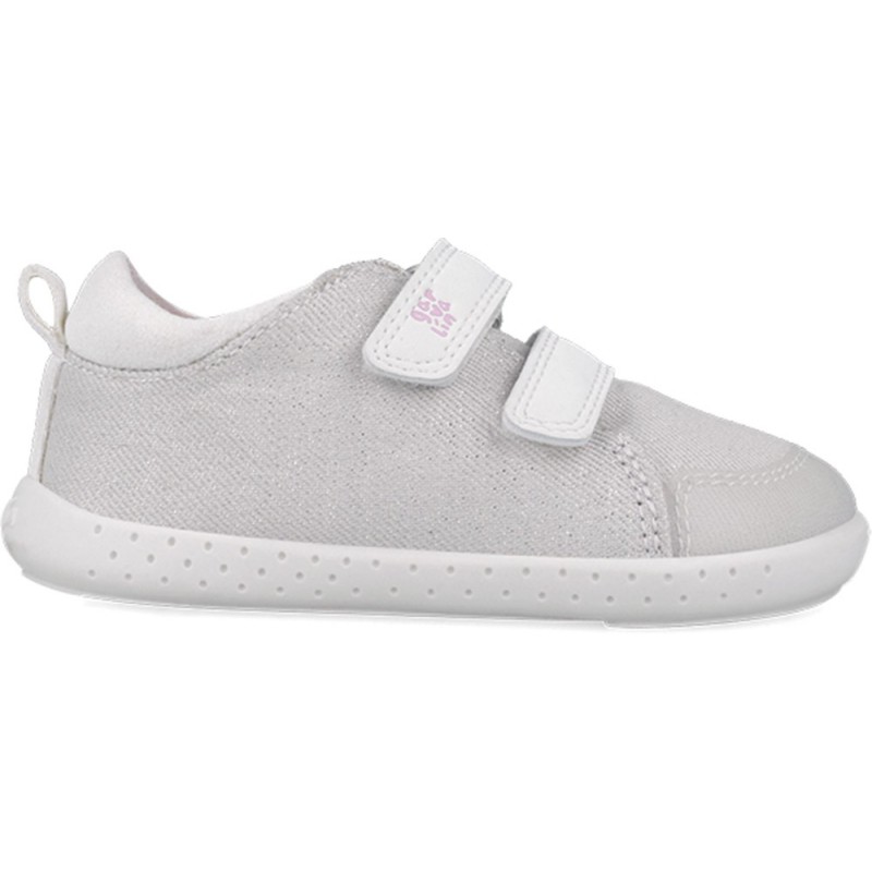Respektvoller Sportschuh für Mädchen Garvalin 252347 Metallic Canvas BLANCO_B050
