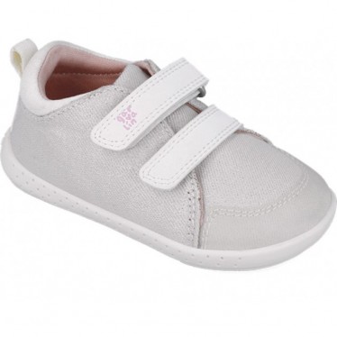 Respektvoller Sportschuh für Mädchen Garvalin 252347 Metallic Canvas BLANCO_B050