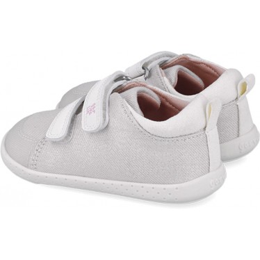 Respektvoller Sportschuh für Mädchen Garvalin 252347 Metallic Canvas BLANCO_B050
