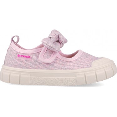 GARVALIN Canvas Bow 252380 Respectful Mädchen Ballerinas ROSA_C032