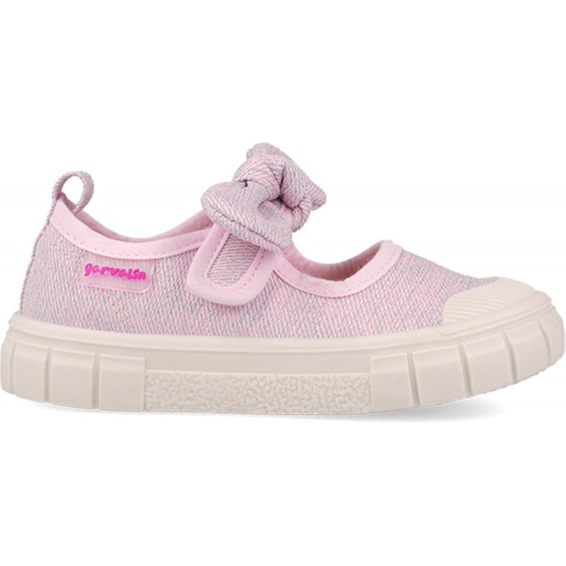 GARVALIN Canvas Bow 252380 Respectful Mädchen Ballerinas ROSA_C032