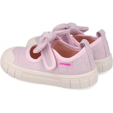 GARVALIN Canvas Bow 252380 Respectful Mädchen Ballerinas ROSA_C032