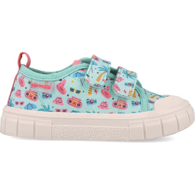 Respektvoller Sportschuh für Mädchen 252383 Bedruckter Canvas TURQUESA_A539 Respektvoller Sportschuh für Mädchen 252383 Bedruckter Canvas TURQUESA_A539