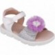 Garvalin 252402 Pom Pom Mädchensandalen BLANCO_B050