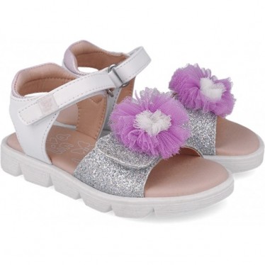 Garvalin 252402 Pom Pom Mädchensandalen BLANCO_B050