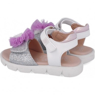 Garvalin 252402 Pom Pom Mädchensandalen BLANCO_B050