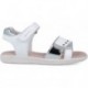 Garvalin 252421 Dream Metallic Sandalen für Mädchen BLANCO_A050
