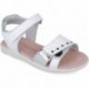 Garvalin 252421 Dream Metallic Sandalen für Mädchen BLANCO_A050