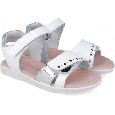 Garvalin 252421 Dream Metallic Sandalen für Mädchen BLANCO_A050