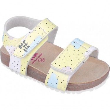 Garvalin 252460 Bios bedruckte Sandalen für Mädchen AMARILLO_A253