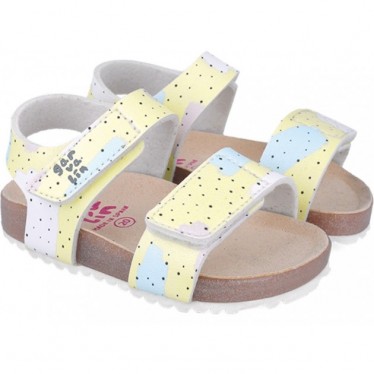 Garvalin 252460 Bios bedruckte Sandalen für Mädchen AMARILLO_A253