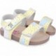 Garvalin 252460 Bios bedruckte Sandalen für Mädchen AMARILLO_A253