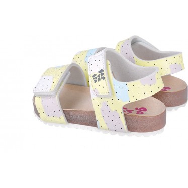 Garvalin 252460 Bios bedruckte Sandalen für Mädchen AMARILLO_A253