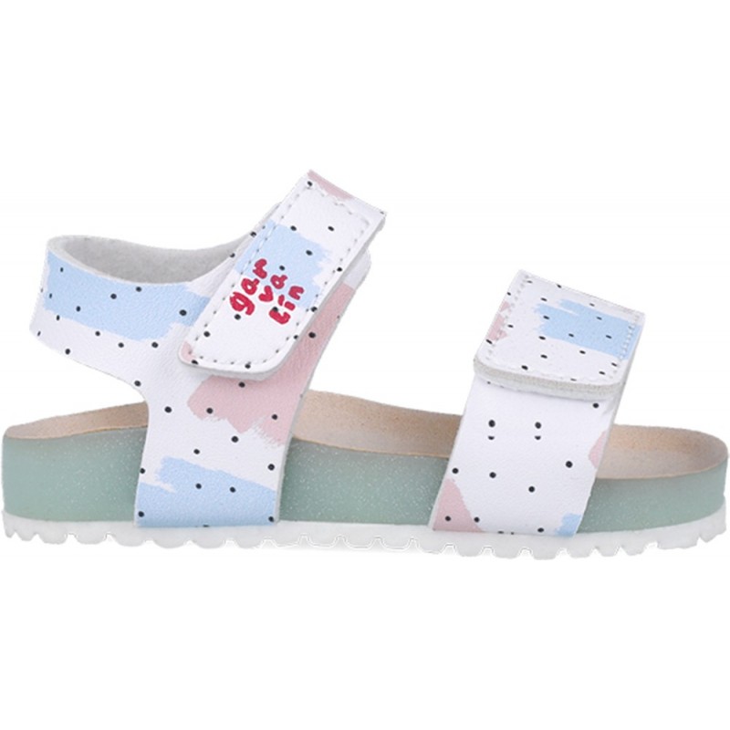 Garvalin 252460 Bios bedruckte Sandalen für Mädchen BLANCO_B050