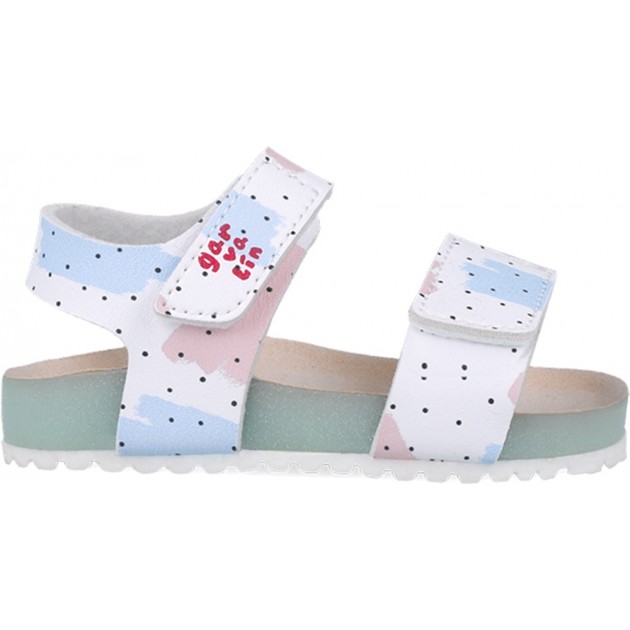 Garvalin 252460 Bios bedruckte Sandalen für Mädchen BLANCO_B050 Garvalin 252460 Bios bedruckte Sandalen für Mädchen BLANCO_B050