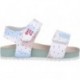 Garvalin 252460 Bios bedruckte Sandalen für Mädchen BLANCO_B050