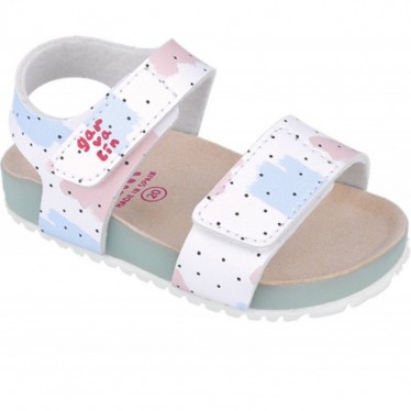 Garvalin 252460 Bios bedruckte Sandalen für Mädchen BLANCO_B050