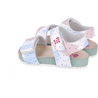 Garvalin 252460 Bios bedruckte Sandalen für Mädchen BLANCO_B050