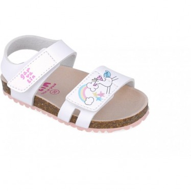Garvalin 252462 Bios Einhorn-Sandalen für Mädchen BLANCO_B050