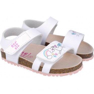 Garvalin 252462 Bios Einhorn-Sandalen für Mädchen BLANCO_B050