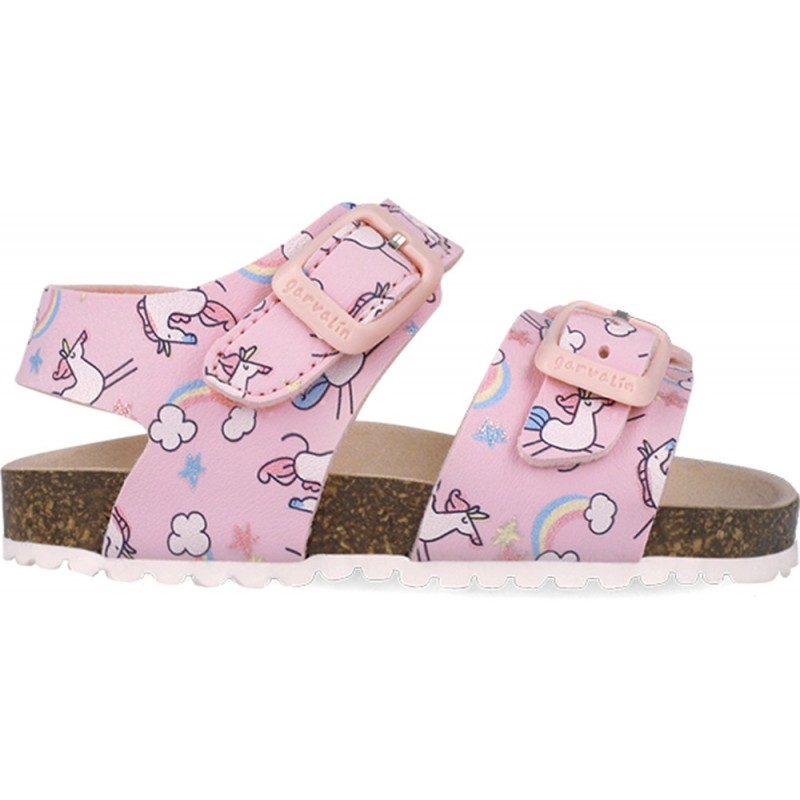 Garvalin 252463 Bios bedruckte Sandalen für Mädchen ROSA_A032