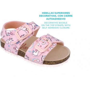 Garvalin 252463 Bios bedruckte Sandalen für Mädchen ROSA_A032
