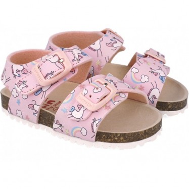 Garvalin 252463 Bios bedruckte Sandalen für Mädchen ROSA_A032