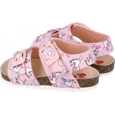 Garvalin 252463 Bios bedruckte Sandalen für Mädchen ROSA_A032