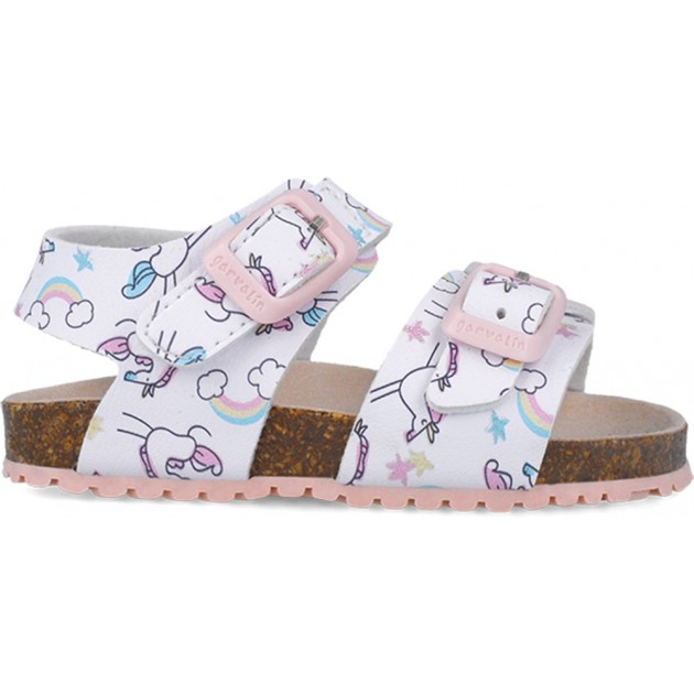 Garvalin 252463 Bios bedruckte Sandalen für Mädchen BLANCO_B050 Garvalin 252463 Bios bedruckte Sandalen für Mädchen BLANCO_B050