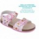 Garvalin 252465 Bios bedruckte Sandalen für Mädchen LILA_A164