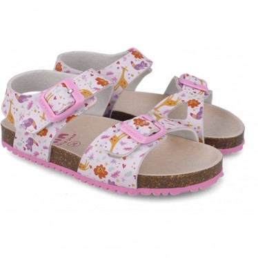 Garvalin 252465 Bios bedruckte Sandalen für Mädchen LILA_A164