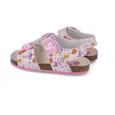 Garvalin 252465 Bios bedruckte Sandalen für Mädchen LILA_A164