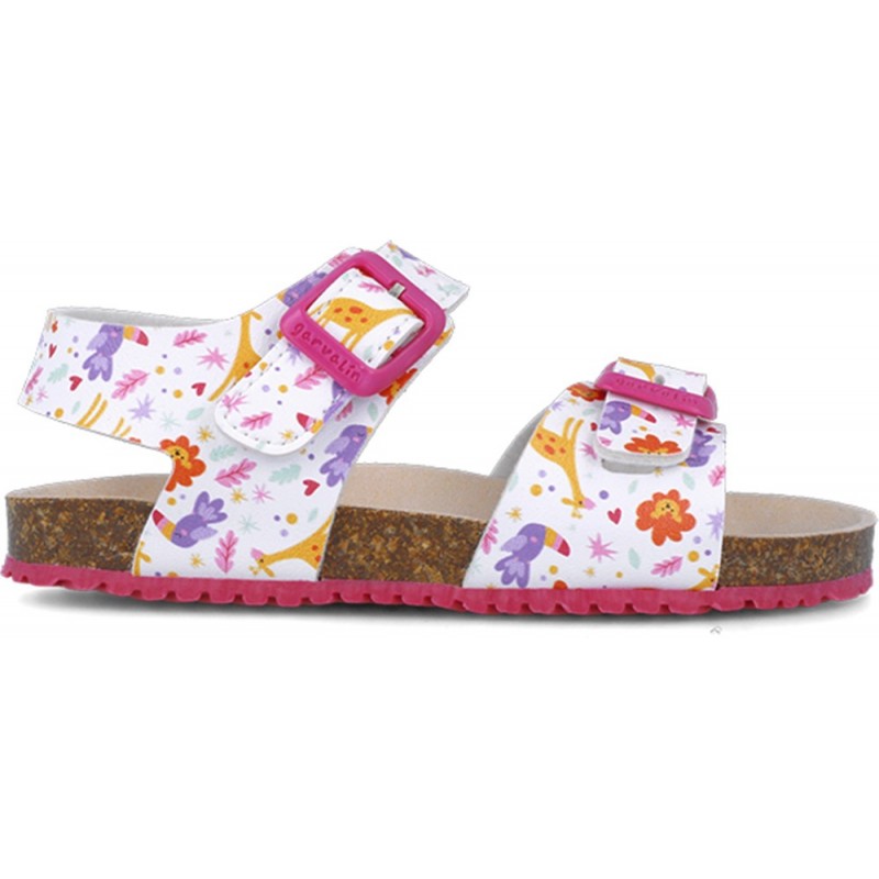 Garvalin 252465 Bios bedruckte Sandalen für Mädchen BLANCO_B050